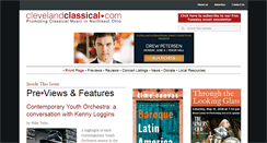 Desktop Screenshot of clevelandclassical.com